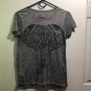 Gray elephant top
